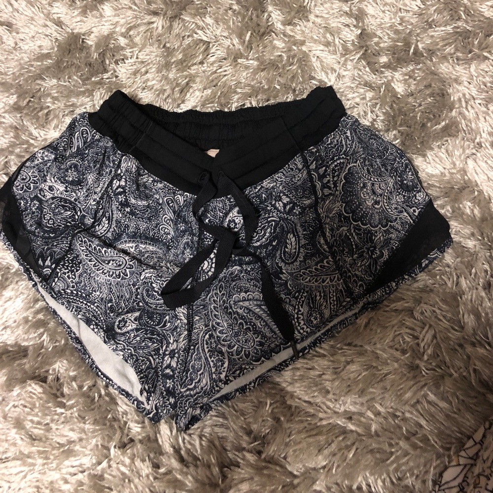 Navy Hotty Hot Lululemon Shorts